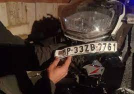 guna, Speeding bike , standing container, four killed