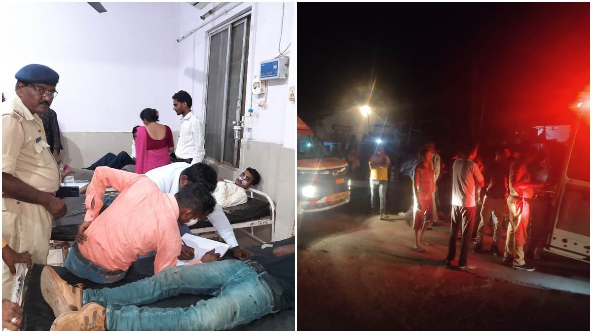 sidhi, bus carrying , procession collided 