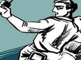 rajgarh, miscreants snatched ,two mobiles, bank worker