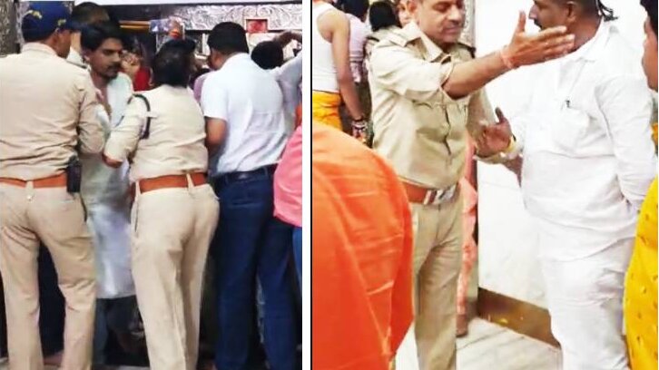 गृहमंत्री के साथ आए समर्थक जबरन नंदी हॉल में प्रवेश कर गए