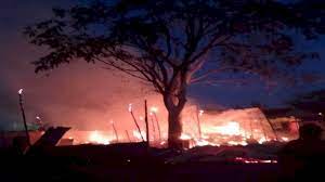 bhopal, Fire broke out ,cotton mattress shop 
