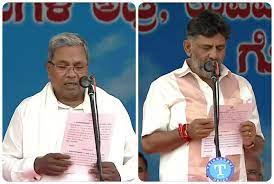 bangluru,Siddaramaiah ,takes oath 