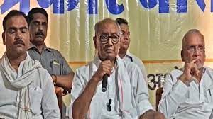 ashoknagar,  protest , Scindia joins Congress, Digvijay