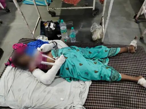 बिलौआ के बीच बड़ोरी रेलवे लाइन पर महिला को फेंका गया था