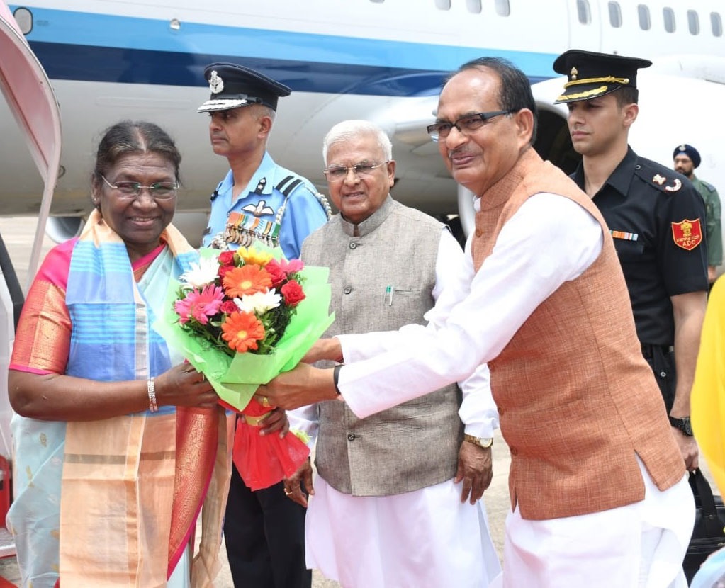 gwalior, President Smt. Draupadi Murmu ,Gwalior airport