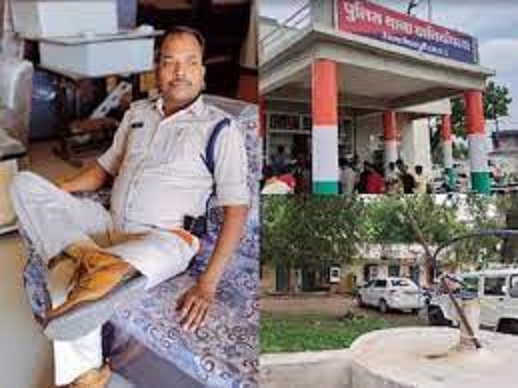 shivpuri, ASI commits suicide ,service revolver