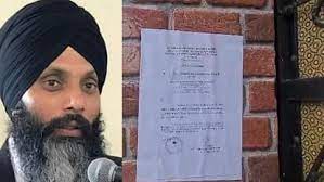 chandigarh, NIA pasted notice ,terrorist Nijjar
