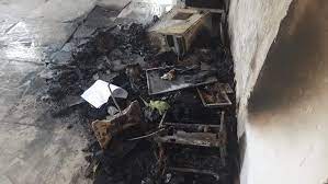 morena, Fire broke out ,District Panchayat