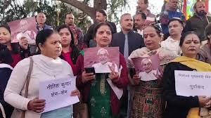 bhopal, BJP Mahila Morcha , Nitish Kumar