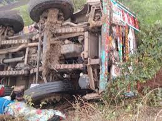 raisen, Truck lost control ,National Highway-45