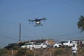 bhopal, Former Chief Minister , spraying by drone