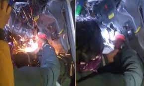 shivpuri, Loading vehicle collides ,over bridge