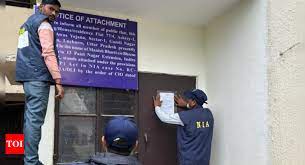 new delhi, NIA takes major action, attaches 4 properties 