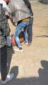 rajgarh,Rape accused ,stripped naked 