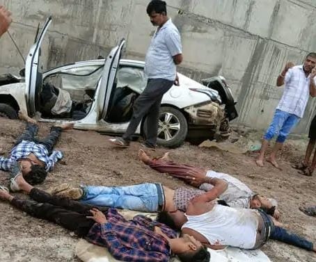 harda, Speeding car , one dead