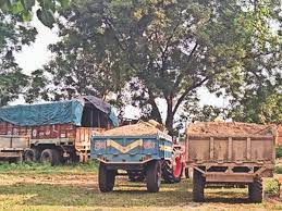 gwalior, Mineral department , illegal transportation