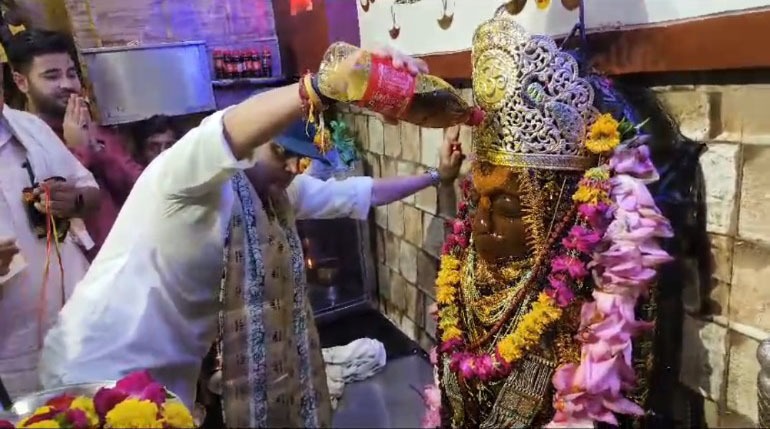 morena,   Scindia worshiped , Telabhishek