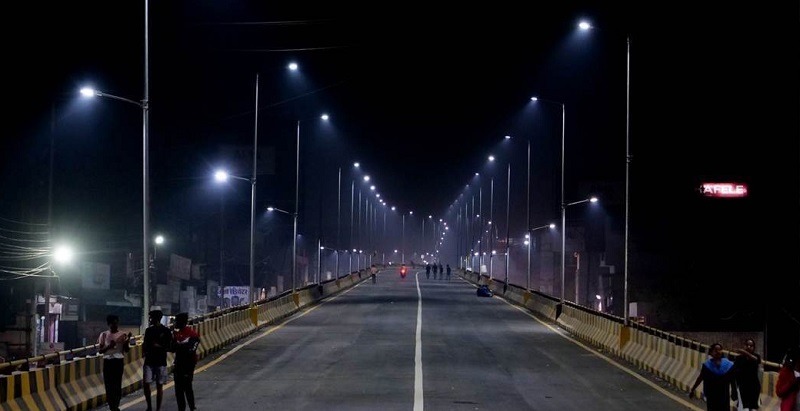 indore,   street lights ,according to weather