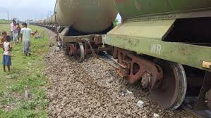 malda,Rail accident , train derailed