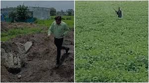 indore,Firing on the staff , remove encroachment