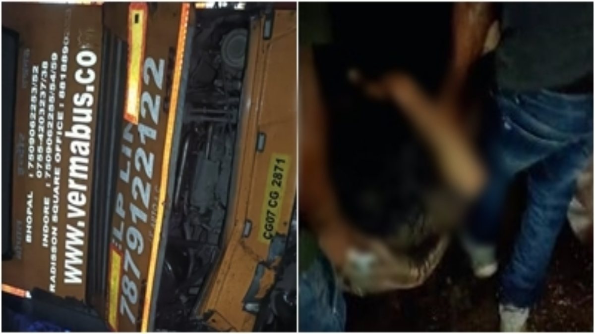 chindwara, Passenger bus  , five killed