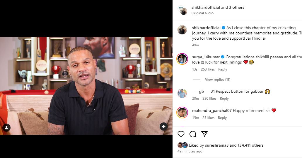 new delhi, Shikhar Dhawan ,retired from international 