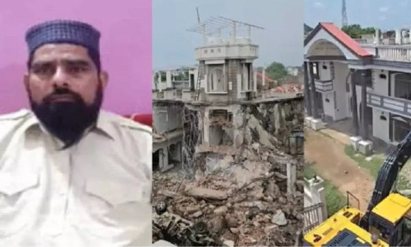 chatarpur,  stone pelting case, Shahzad arrested