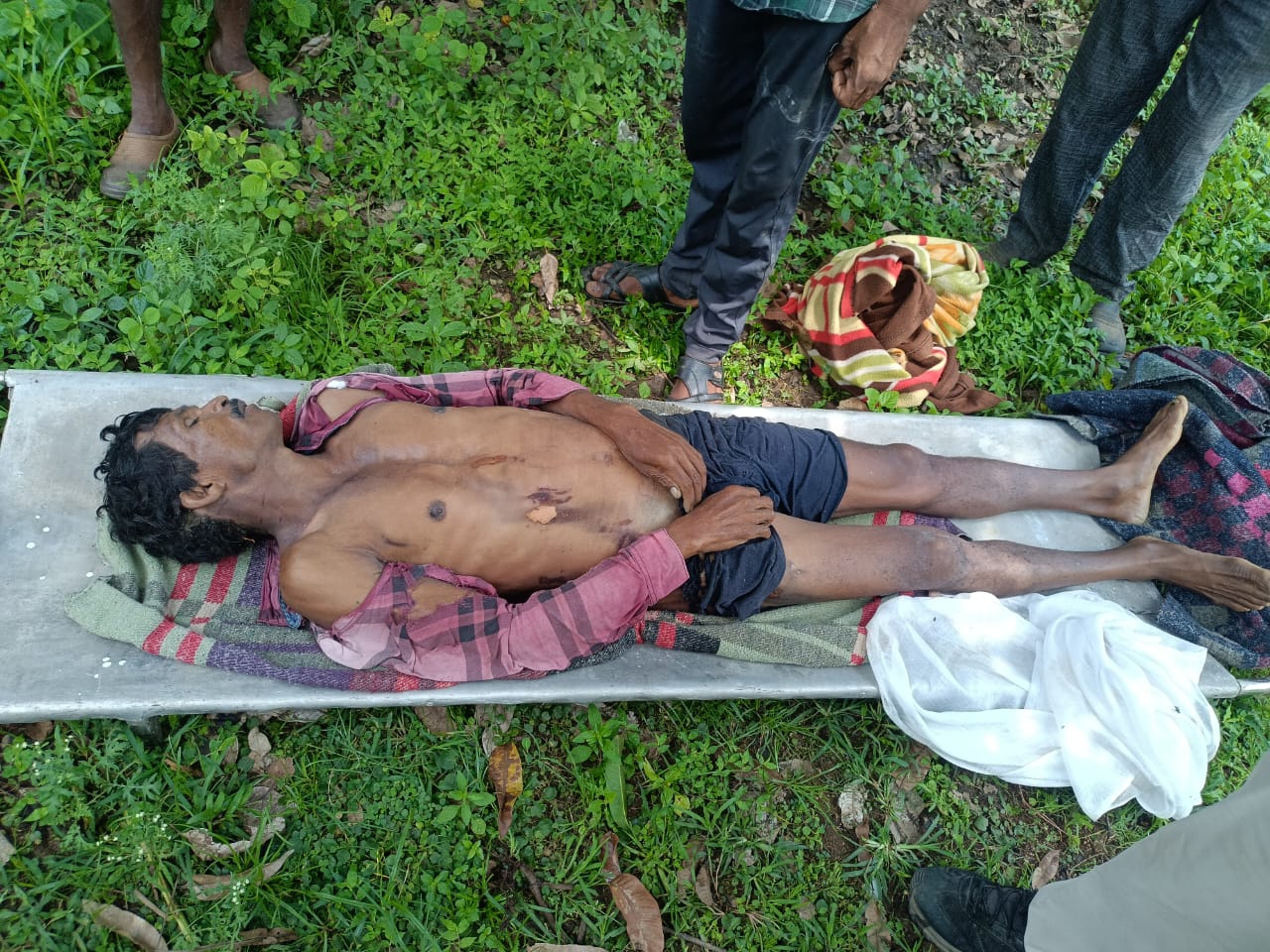 anuppur, Shepherd dies ,lightning