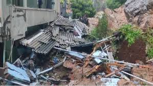 vijayvada, Landslide amid ,heavy rain  