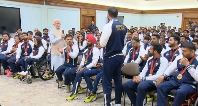 new delhi, PM Modi, para-athletes  