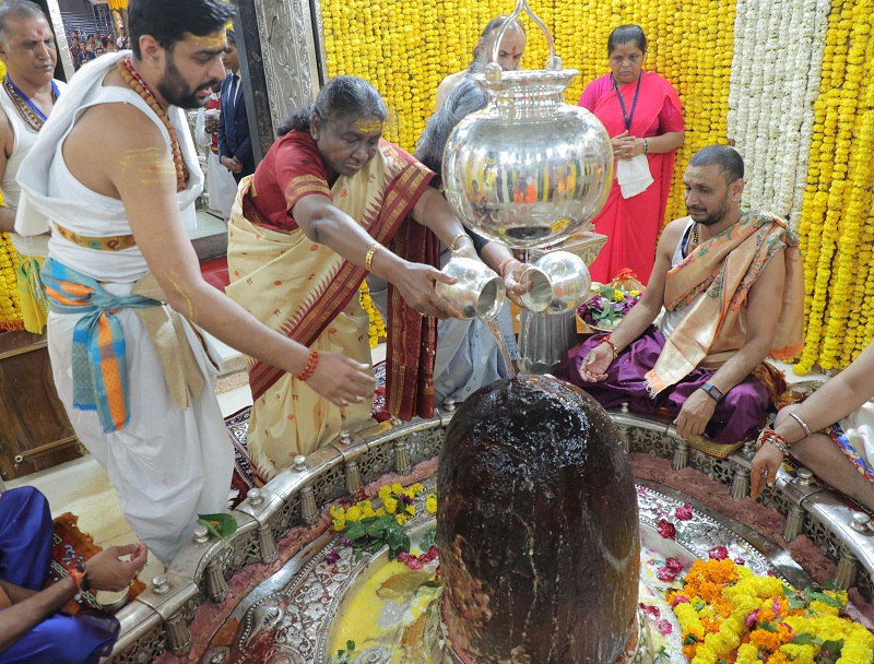 ujjain, President Murmu,puja and anointment 