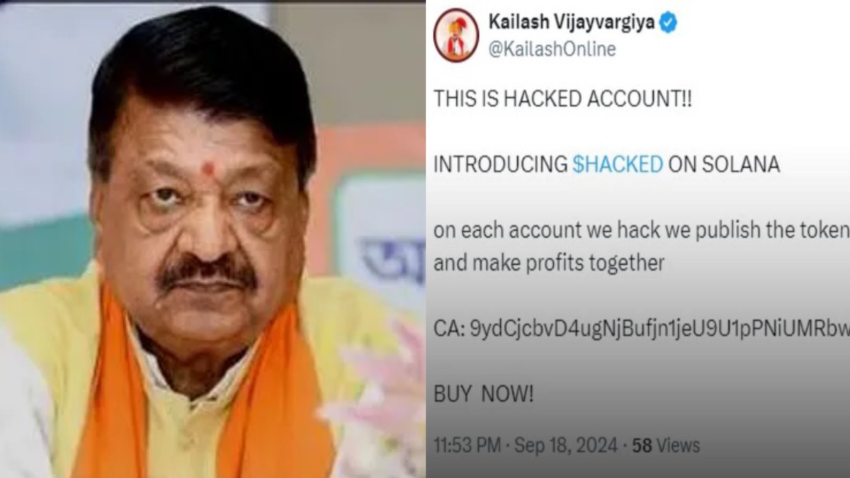 indore,Kailash Vijayvargiya, social media account hacked