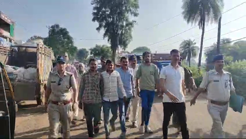 shivpuri,Procession taken, Mandi ASI