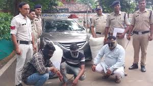 harda,  police caught ganja ,worth Rs 14 lakh