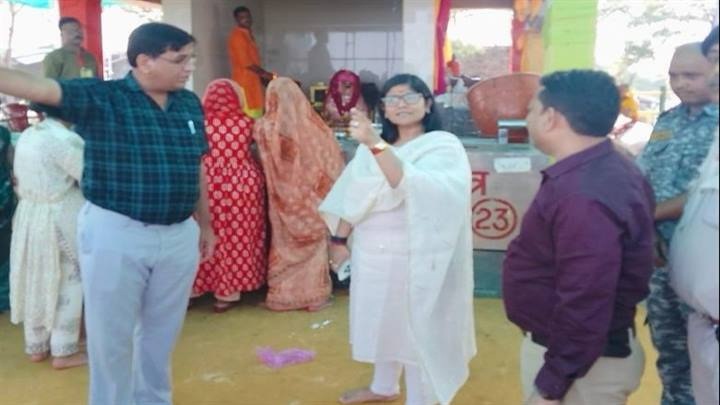 gwalior,   Collector reached ,Ratangarh Mata Temple 