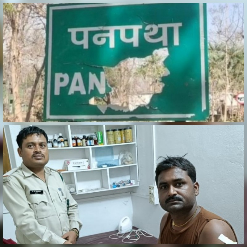 umaria,Tigress attacked, security worker  