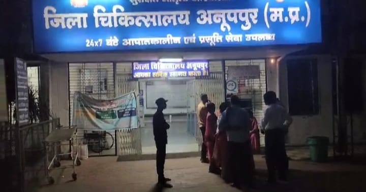 anuppur, Pickup full of devotees,control and overturned