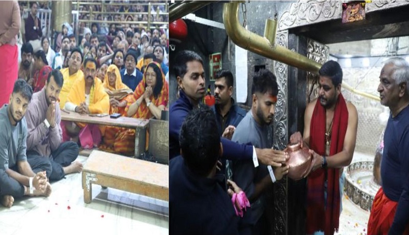 ujjain, Cricketers Mayank Agarwal , visited Mahakal
