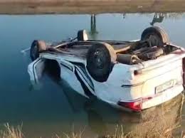 gwalior, Car lost control,Harsi canal