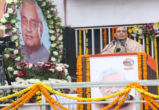 lucknow, politics to build , Rajnath Singh