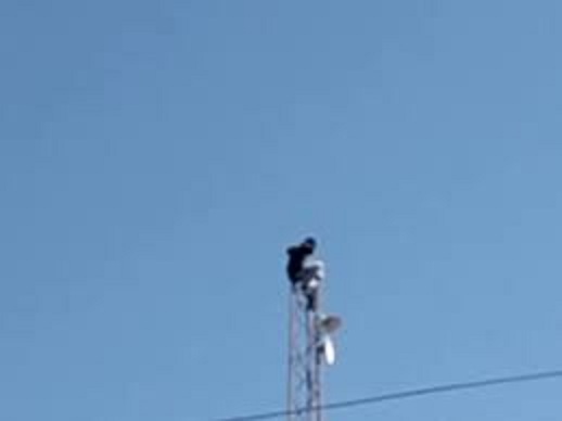 bhopal,  youth climbed , mobile tower 