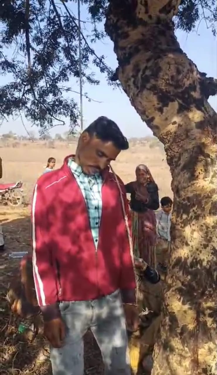 rajgarh,   young man , hanging 