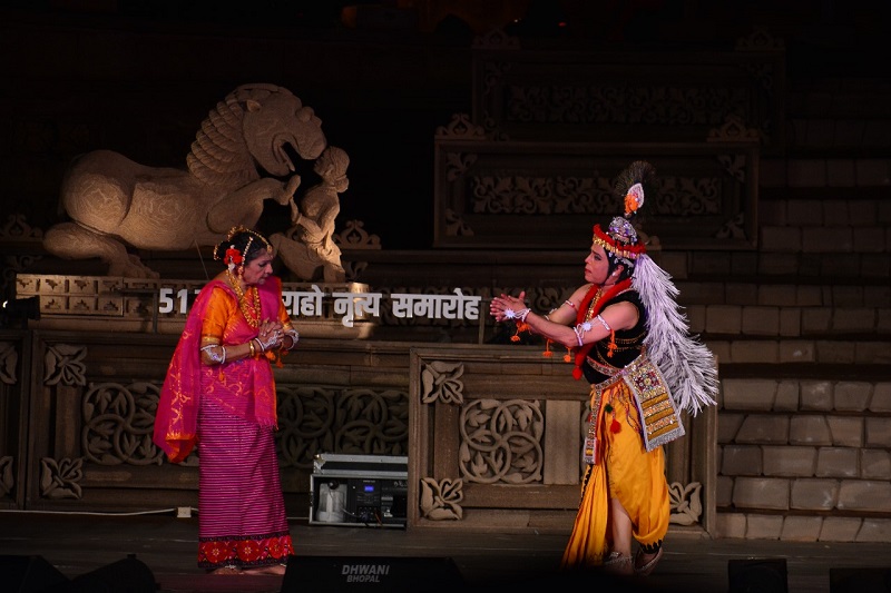 chatarpur,   Khajuraho Dance Festival , Kathakali dance
