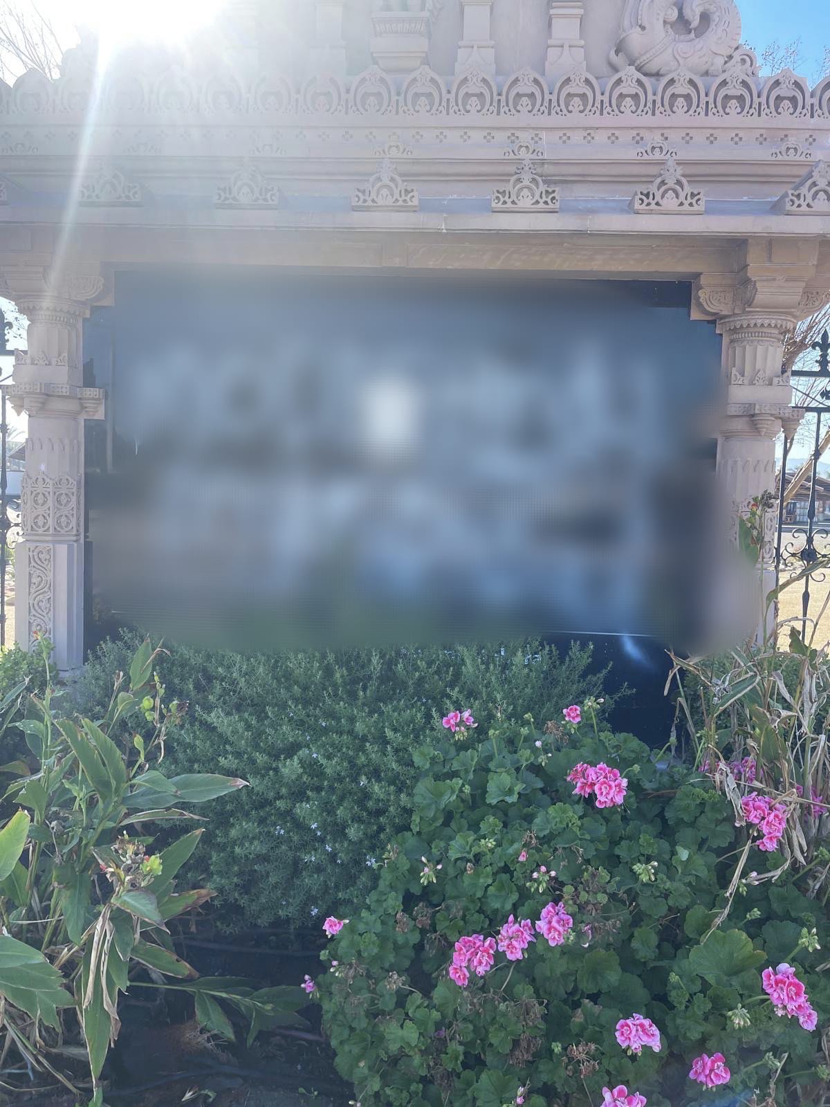 new delhi, Hate slogans written , Hindu temple 