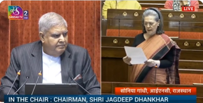 new delhi, Sonia raised , MNREGA in Rajya Sabha