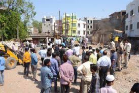 कोलार में चौथे फ्लोर पर बिना अनुमति किया निर्माण, निगम ने तोड़ा