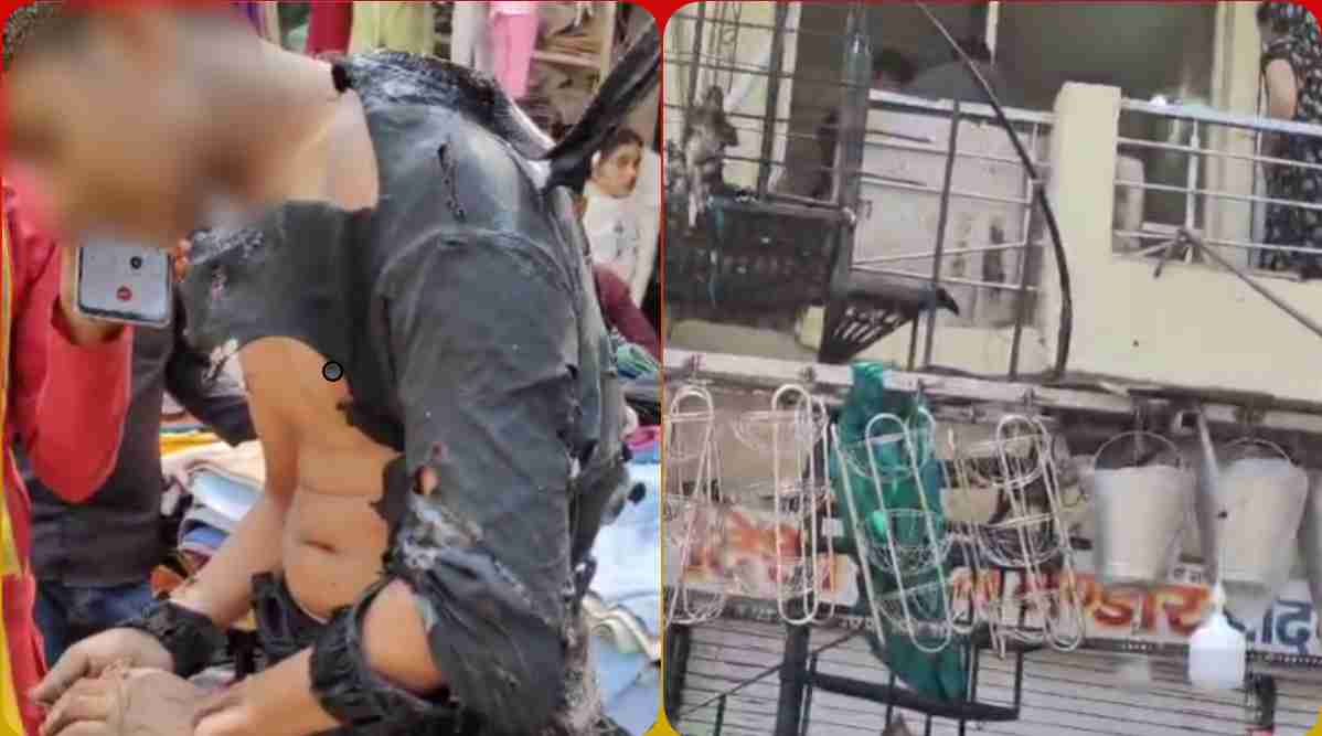 indore,Blast , gas refilling, two employees burnt