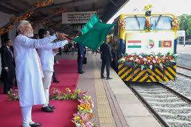 kolambo, Modi flagged off train,  Sri Lanka