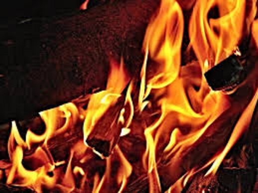 bhopal,  police station,  husband set  fire