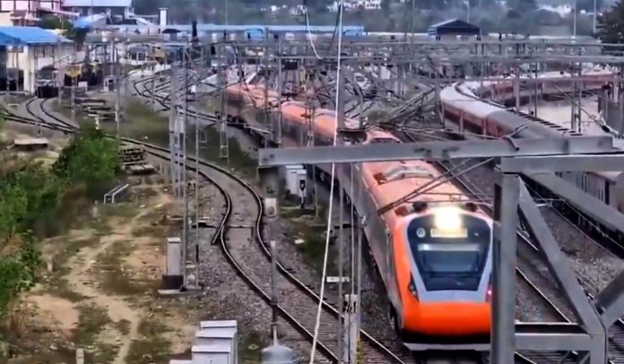 jammu, Trial run ,Vande Bharat train  